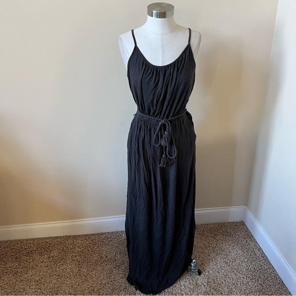 Boden Black Braided Tie Waist Maxi Dress 21878 - Picture 4 of 8